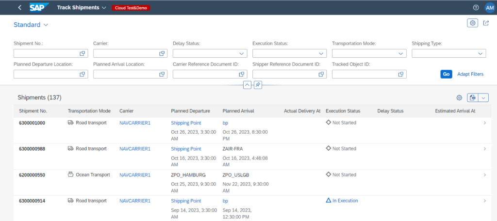 Tracking Shipment App